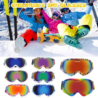 Farbe Doppel-Schicht Anti-Beschlag Ski-Brille Winddicht Spiegel Outdoor Reit-Brille