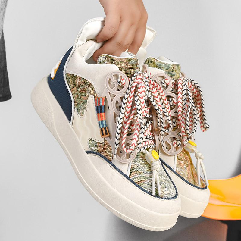 Flat Walking Sneakers Men Jogging Shoes For Men Punk Casual Shoes Wide Running Shoes Vulcanized Sneakers Men Street Style 2024