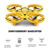 Remote Control Watch Drone Toy Gravity Gesture Sensing 360 Stunt Spin Obstacle Avoidance LED Light Kids Boys RC Quadcopter Toy Children Gift