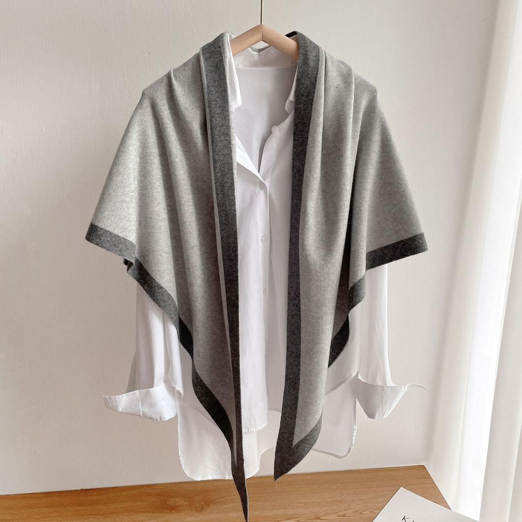 Knitting Cashmere Scarf Winter Women Shawls Warm Blanket Wraps Female Foulard Bandana Scarves New Fashion Lady Pashmina