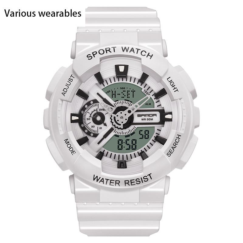 Korejský módní trend Micro Business Luminous Electronic Sports Trendy studentské korejské hodinky pro pár Candy pro děti