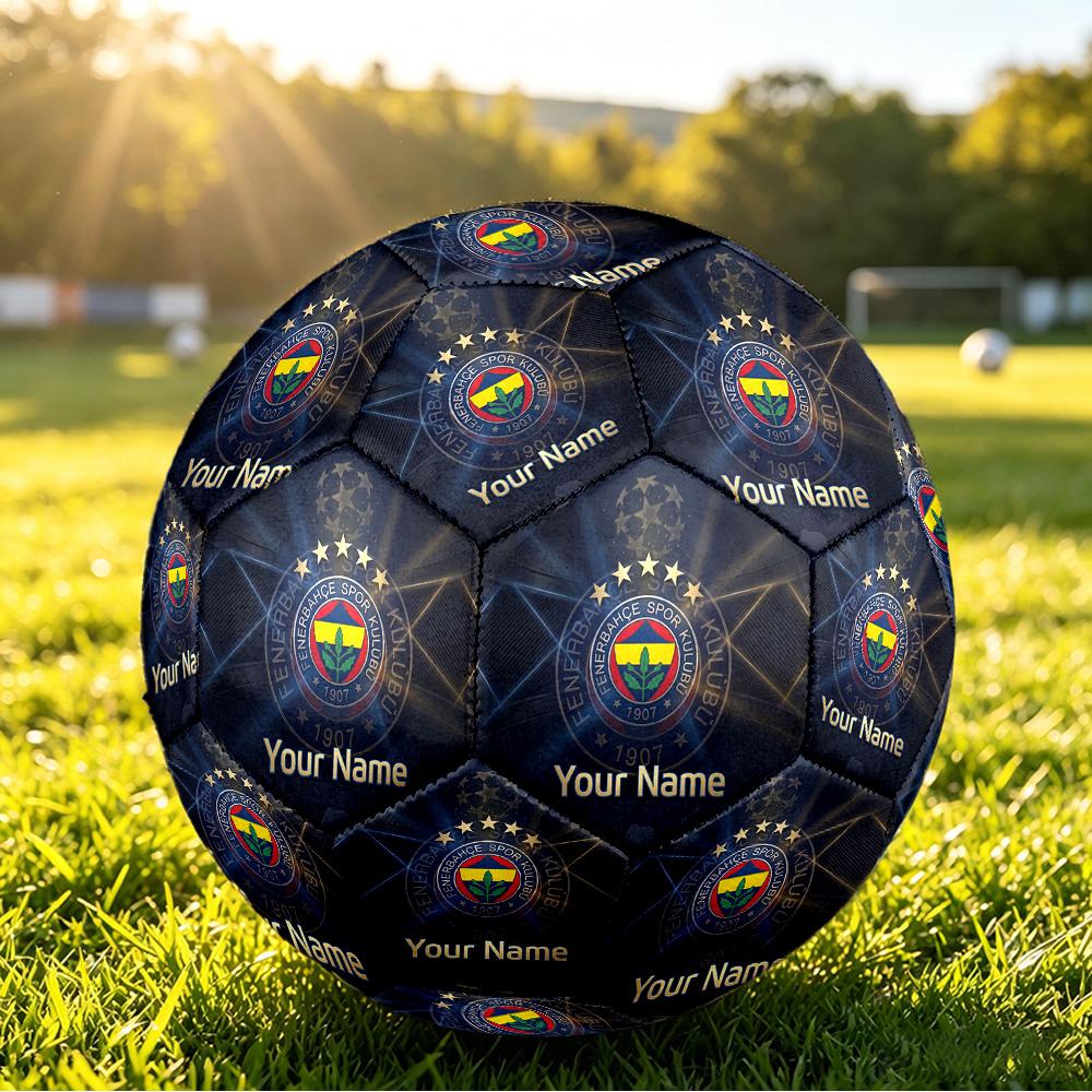 Personalized Size 5 Football Fenerbahçe FC Pattern Outdoor Game Sports Ball Gift