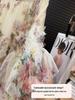 Dam Blommig Patchwork Mesh Puffig Kjol - Ny Europeisk & Amerikansk Stil
