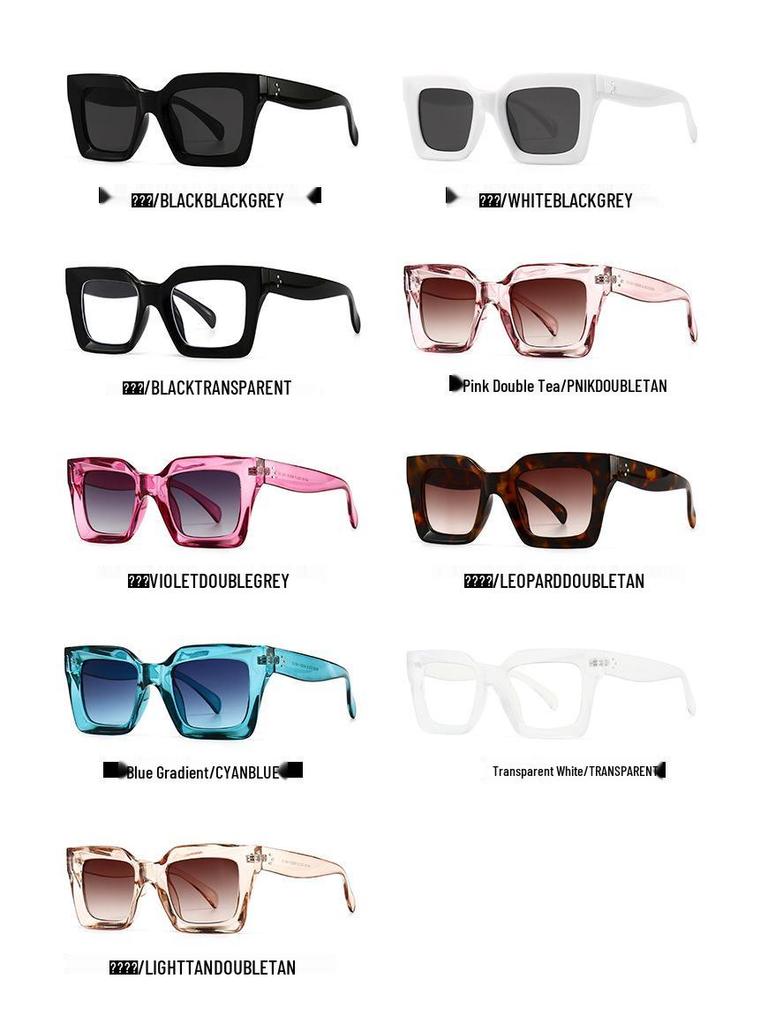 Ochelari de soare pătrați moderni: Model Influencer Stil Străzii European & American pentru Femei