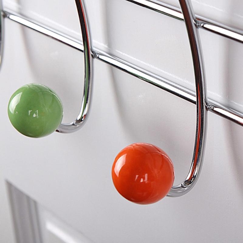 Hanging Heavy Duty Over Door Hooks for Bedrooms Bathroom Door 10 Hooks Stainless Steels Over Door Storage Hooks Hanger