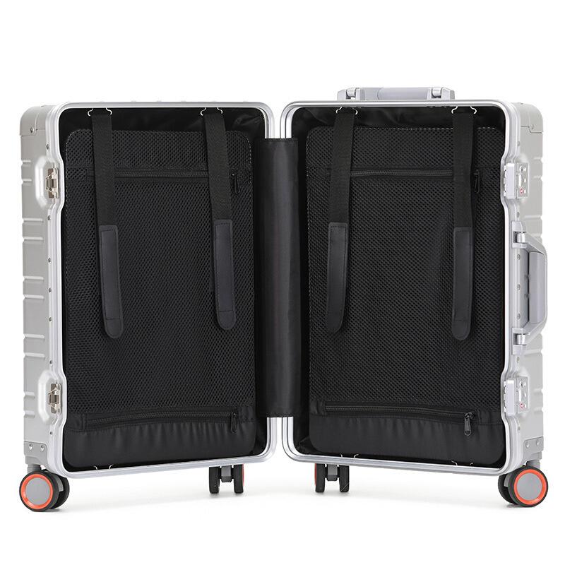 20" & 24" Durable Aluminum-Magnesium Alloy Carry-on & Large Capacity Travel Trolley Case