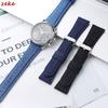 Denim Fabric Nylon Watch Band Canvas Watch Strap 22mm 24mm Universal Bracelet for Men Women with Pin Buckle Smartwatch Soft Belt