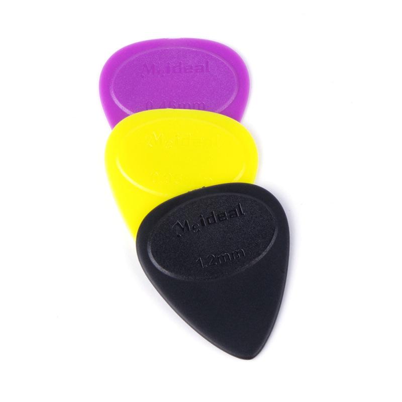 10Pcs Guitar Picks Wear Resistant Plectrums 0.46/0.95/1.2mm Thickness Electric Guitar Accessories