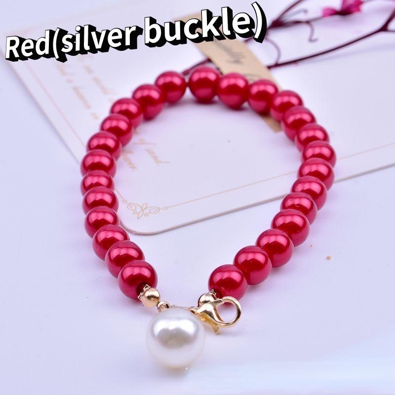 Короткая цепочка с имитацией жемчуга — фото 17