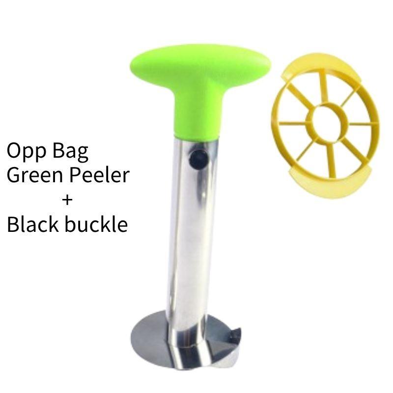 Ananas-Entkerner und -Schneider aus Stahl mit einfach zu bedienendem Schäler für Obstliebhaber**