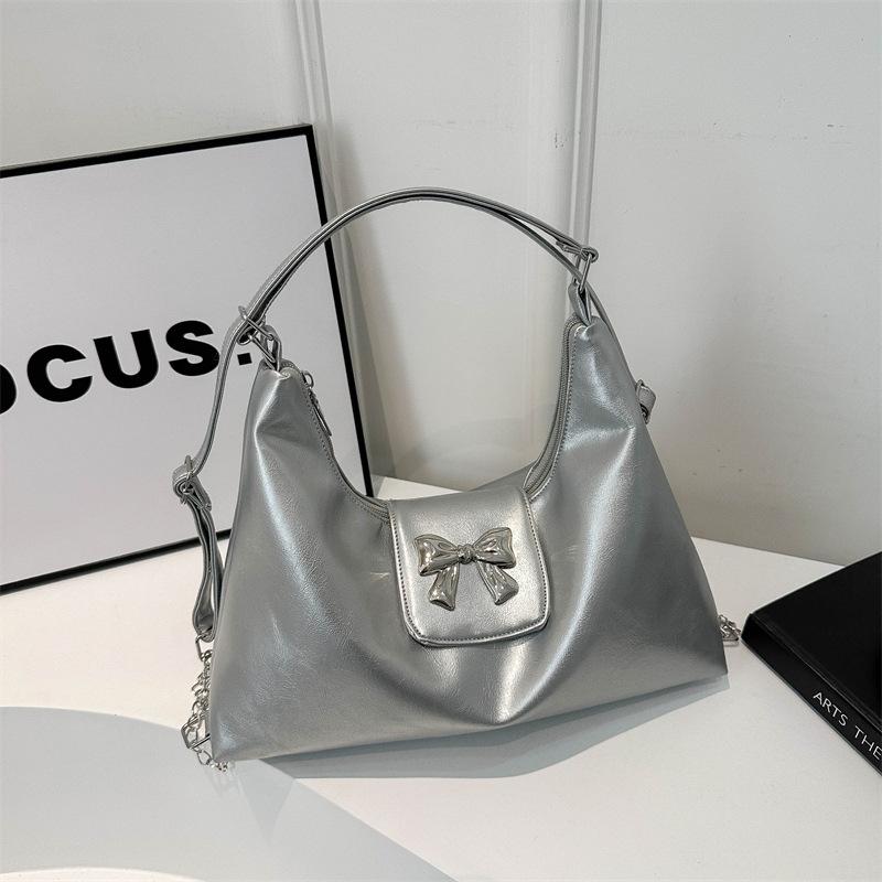 Backpack Women's Spring New Simple and Fashionable Large Capacity Bow Casual Shoulder Bag Tote Bag