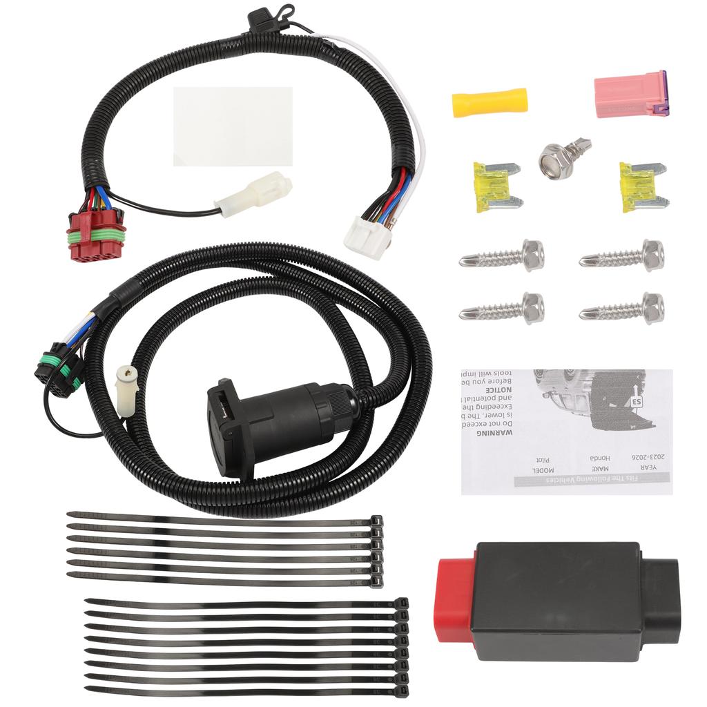 RV Blade 7-Pin Trailer Wiring Harness 56518 For Honda Pilot 2025-2025, 7-Way RV Blade Output Custom Wiring Harness