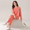 Pajamas Women'S Pure Cotton Long-Sleeved Internet Celebrity Style Cute Bear Loungewear Cotton Casual Suit