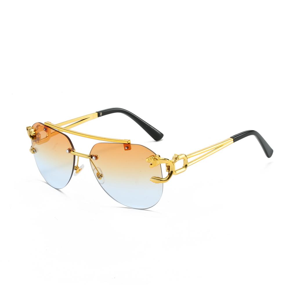 New In Pilot Decor Sunglasses Women's Trendy Vintage Driving Anti UV Shades Fashion Luxury Brand Designer Sun Glasses