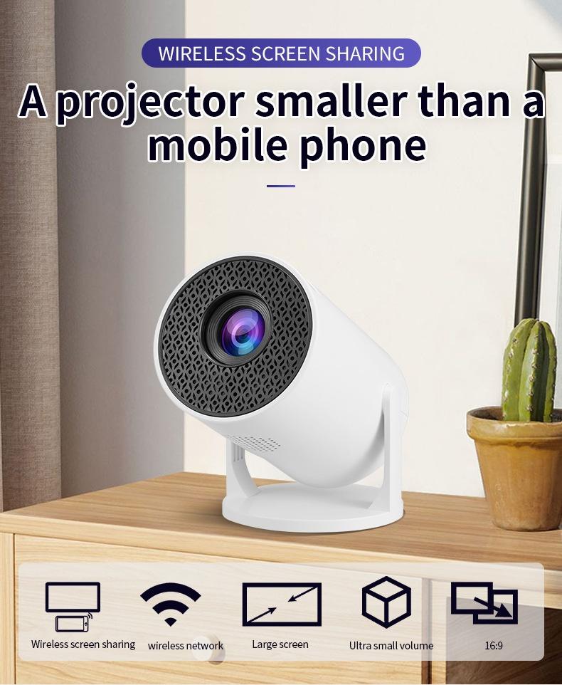 HY300mini HD 1080P Wireless Projector LED Lamp Home Theater Screen Mirroring M5 Projector