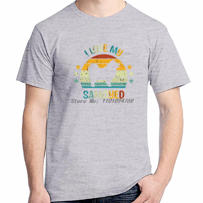 I Love My Samoyed Graphic Tees Vintage Summer Tops Tshirt New Arrival Goods Fashion New Shirts And Tshirts Unisex Clothes