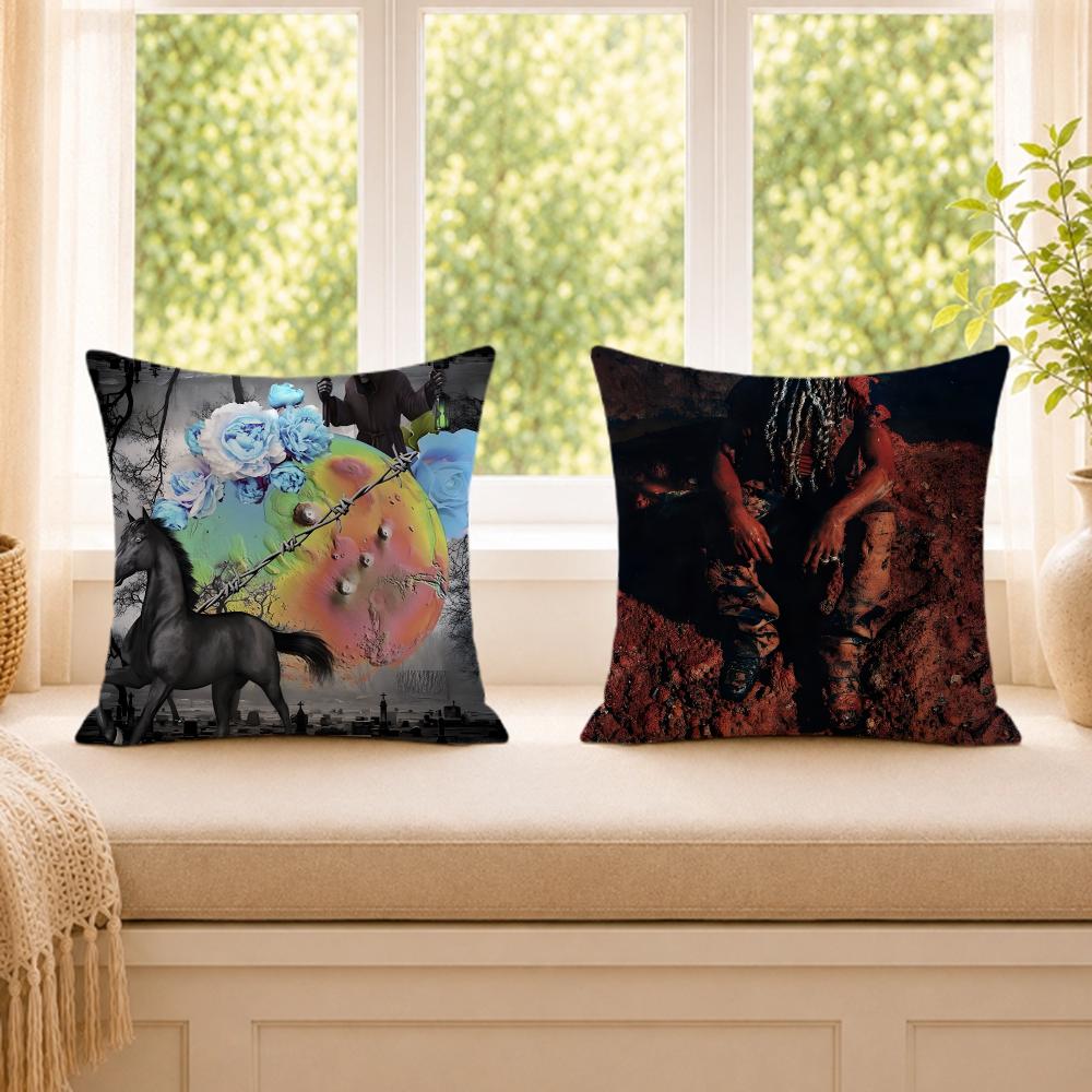 Rapper Singer Ddestroy Lonely Cushion Cover Wrinkleresistant Short Plush Cushion Covers Breathable Machinewashable