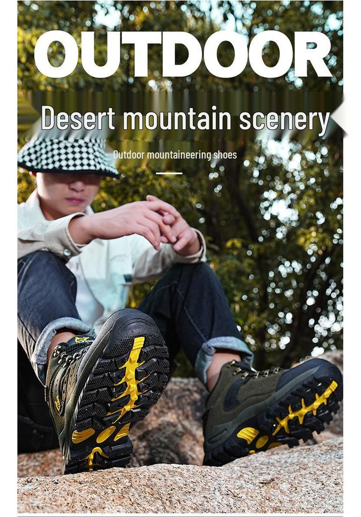 Men's Waterproof Non-Slip Hiking Shoes, Sizes 46-47