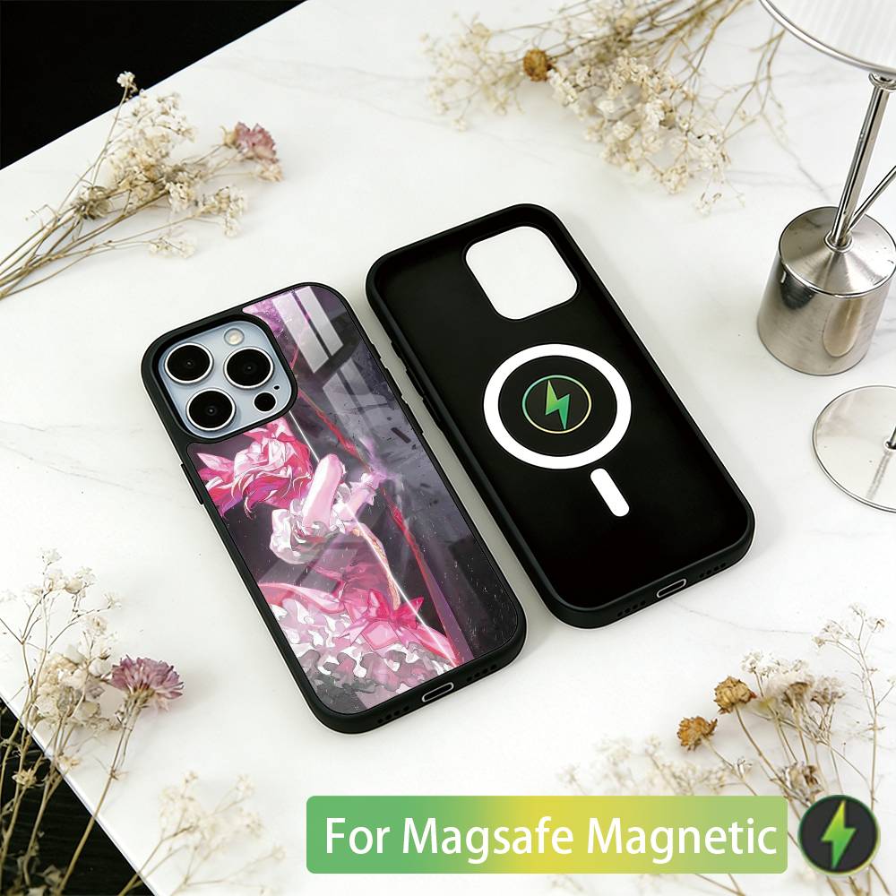 Puella Magi Madoka Magica Phone Case For iPhone17,16,15,14,13,12,11 Plus,Pro Magnetic For Magsafe Wireless Charging