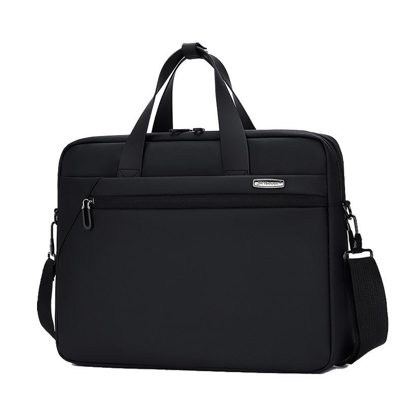 Fashionable Men's Computer Bag High-end Sense Commuting Handheld Women's Briefcase Lightweight Conference Bag Travel Shoulder Bag