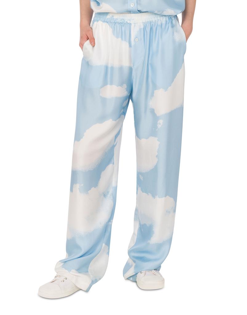 MOSCHINO Archive Cloud Silk Twill Pants