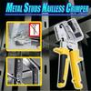 Metal Stud Crimper Aluminum Alloy Ceiling Punching Pliers Plaster Drywall Tools For Fastening Metal Double Handed Keel Pliers