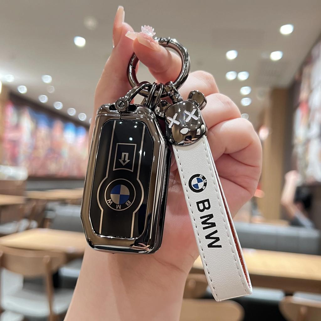 NNEJ4 Zinc Alloy for BMW R1200RS F900xr R1250gs C400gt K1600gt R1200GS Lc R1200RT Motorcycle Key Case Cover Accessories