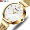 Curren 9067 Wasserdichte Quarz-Modeuhr für Damen mit Netzarmband