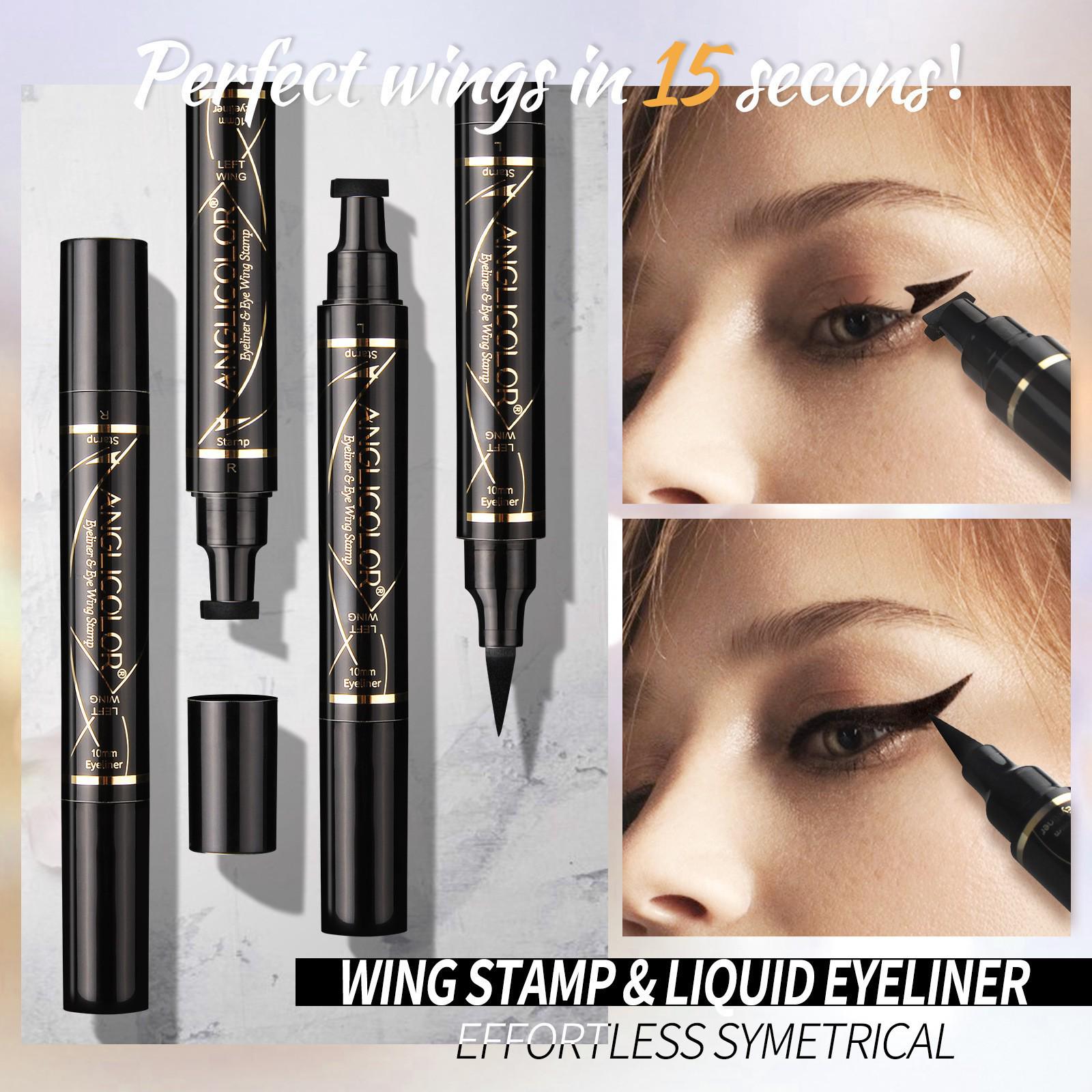 

Dual-Head Waterproof Smudge-Proof Stamp Liquid Eyeliner чёрный