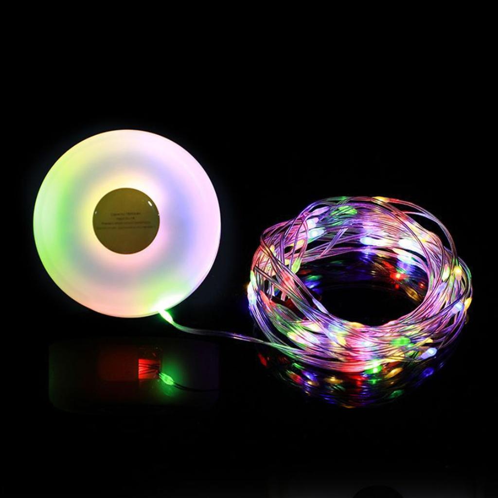 LED-Campingleuchte für den Außenbereich mit Hakenzelt-Ambiente-Lichterkette (8m) Tragbares wiederaufladbares Camp