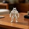 3D Printed Wolf Collectible Figurine Funny Cool Sunglasses Wolf Statue Novelty Animal Sculpture for Office Desktop Shelf Decor
