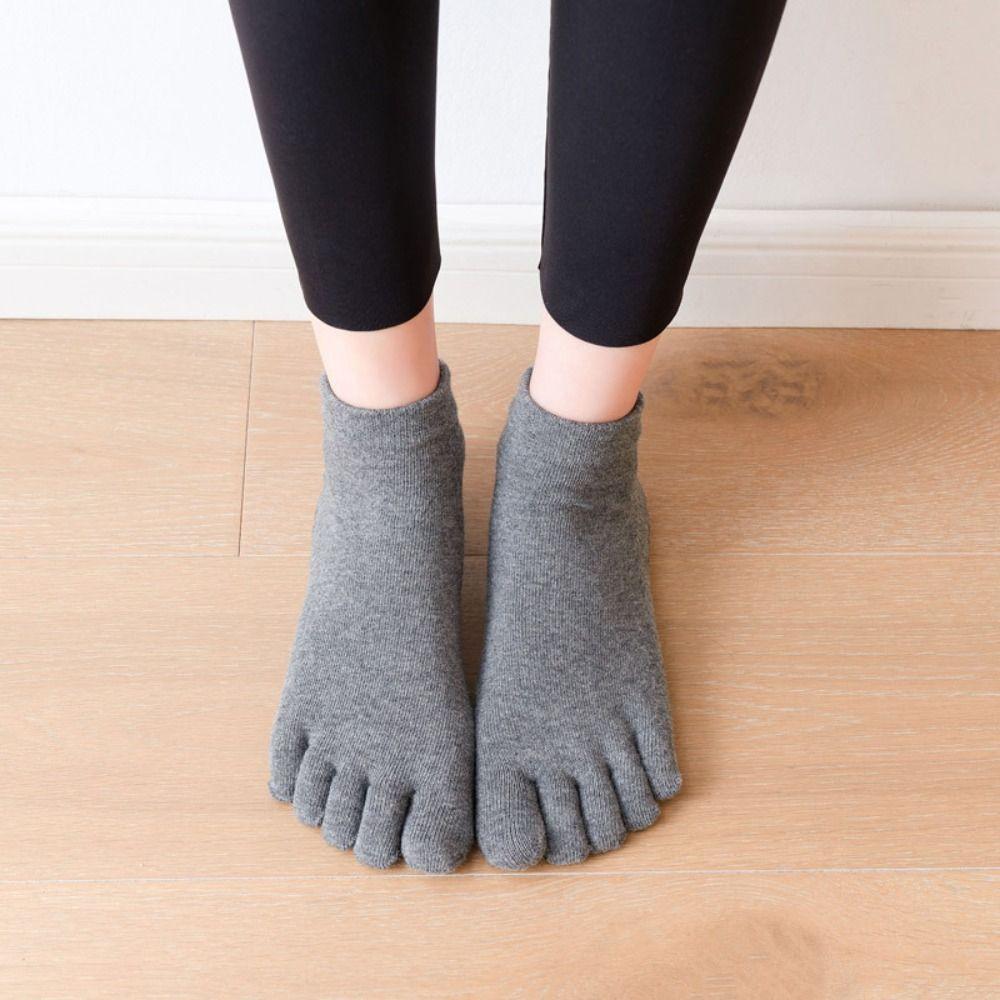 Yoga Dance Thicken Cotton Harajuku Non-Slip Sports Fitness Socks Five Finger Socks Women Hosiery