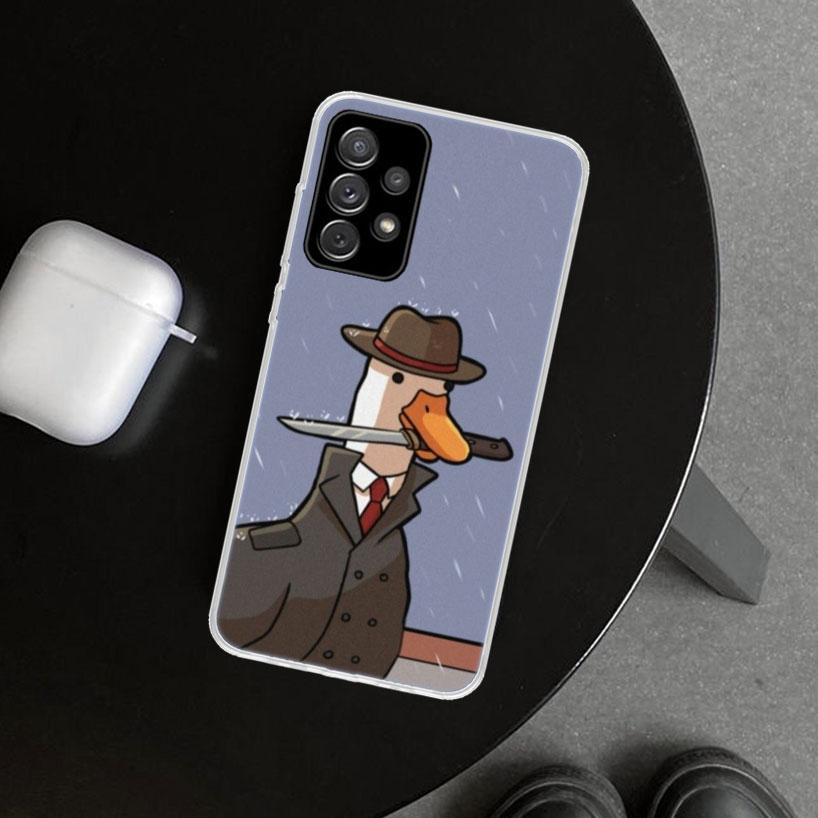 Cartoon Cute Goose Game Phone Case for Samsung Galaxy A17 A16 A26 A36 A56 A57 A37 A15 A25 A35 A55 A14 A24 A34 A54 A13 A23 A33 A5