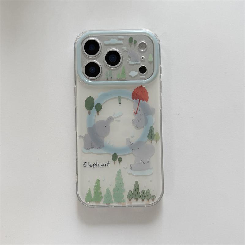 

Summer Red Elephant Magnetic iPhone Holder for Apple 17/16 Pro Max/15/14 Women s Phone Case iPhone 15