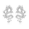 Trendy Exquisite Alloy Dragon Earrings Fashionable Unique Charm Jewelry For Women