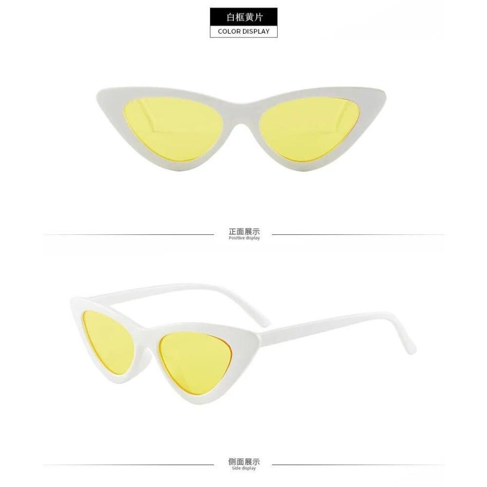 Vintage Cat Eye Sunglasses Women Sexy Retro Small Cat Eye Sun Glasses  Designer Colorful Eyewear For Female