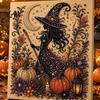 Artistic Halloween Holiday Crafts Ghost Faux Pearl Art DIY Kit, Spooky 3D Bead Cool Pattern Kits Painting Crafts, Gothic Wall for Adults Beginners