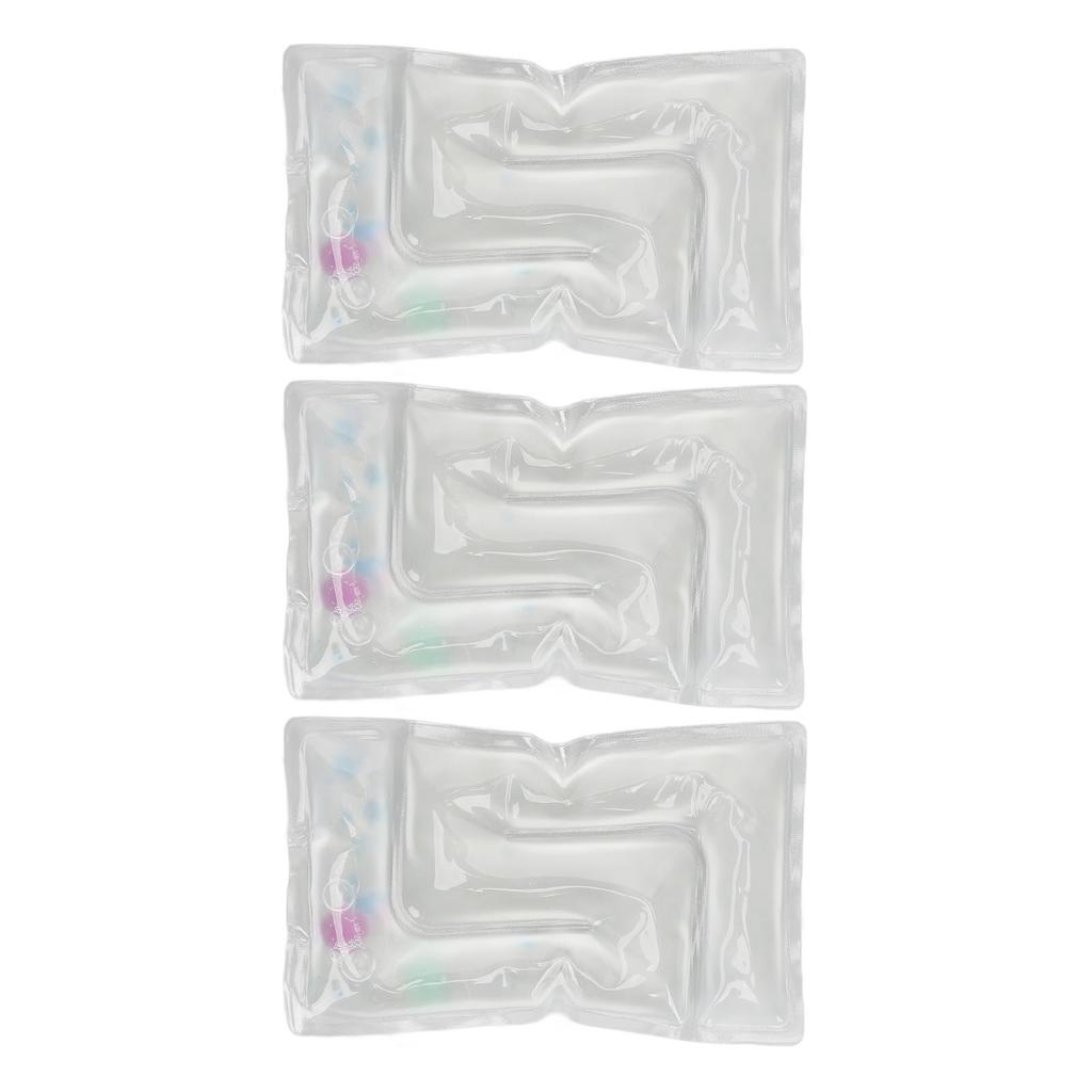 Gel Bead Ice Packs Reusable Reduce Soreness Decompression Hot Compress Gel Bead Packs for Swelling Sports Injuries White