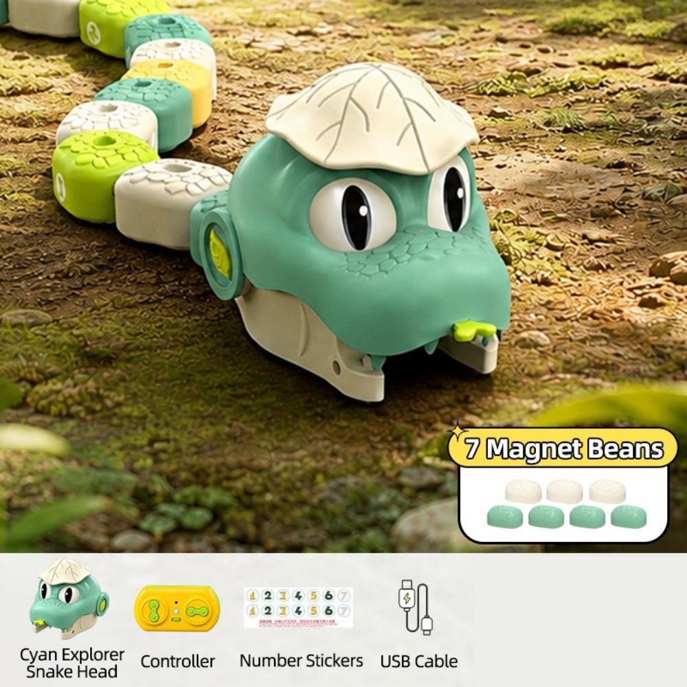 Interactive Remote Control Car Rechargeable Magnetic RC Car RC Snake Car Toy Indoor Play