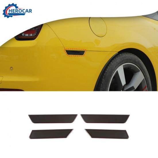 4X Smoked Wheel Eyebrow Light Cover Trim Exterior For Chevrolet Camaro 2010-2015