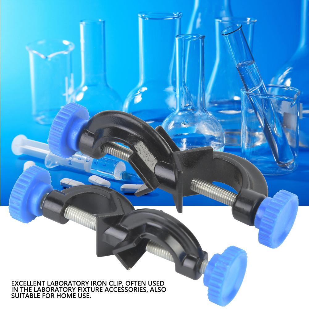 2 Pcs Aluminum Sprayed Cross Clamp Lab Stand Clamp Holder for Laboratory