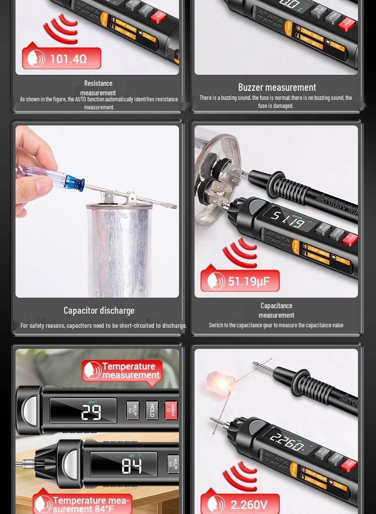 ANENG A3009 Pen Multimeter with Smart Voice Guidance and High-Precision Digital Display.
