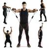 11-teiliges Set Muskeltrainingsgurte, Multifunktionales Fitness-Spannband, Fitness-Spannungstrainingsgurt, Elastisches Seil