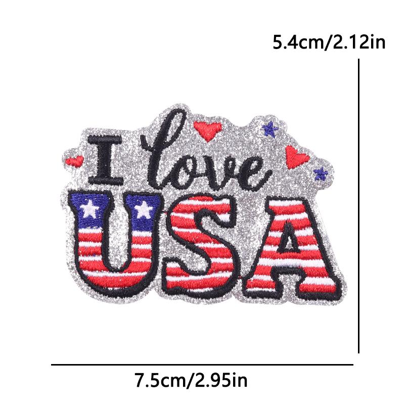 United States 250 Anniversary Embroidery Patch Iron On Patches On Clothes American/USA Applique Decorate Sewing Badges