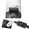 Universal Lychee Pattern Leather Waist Bag with Card Slots for 14Pro Max Phone