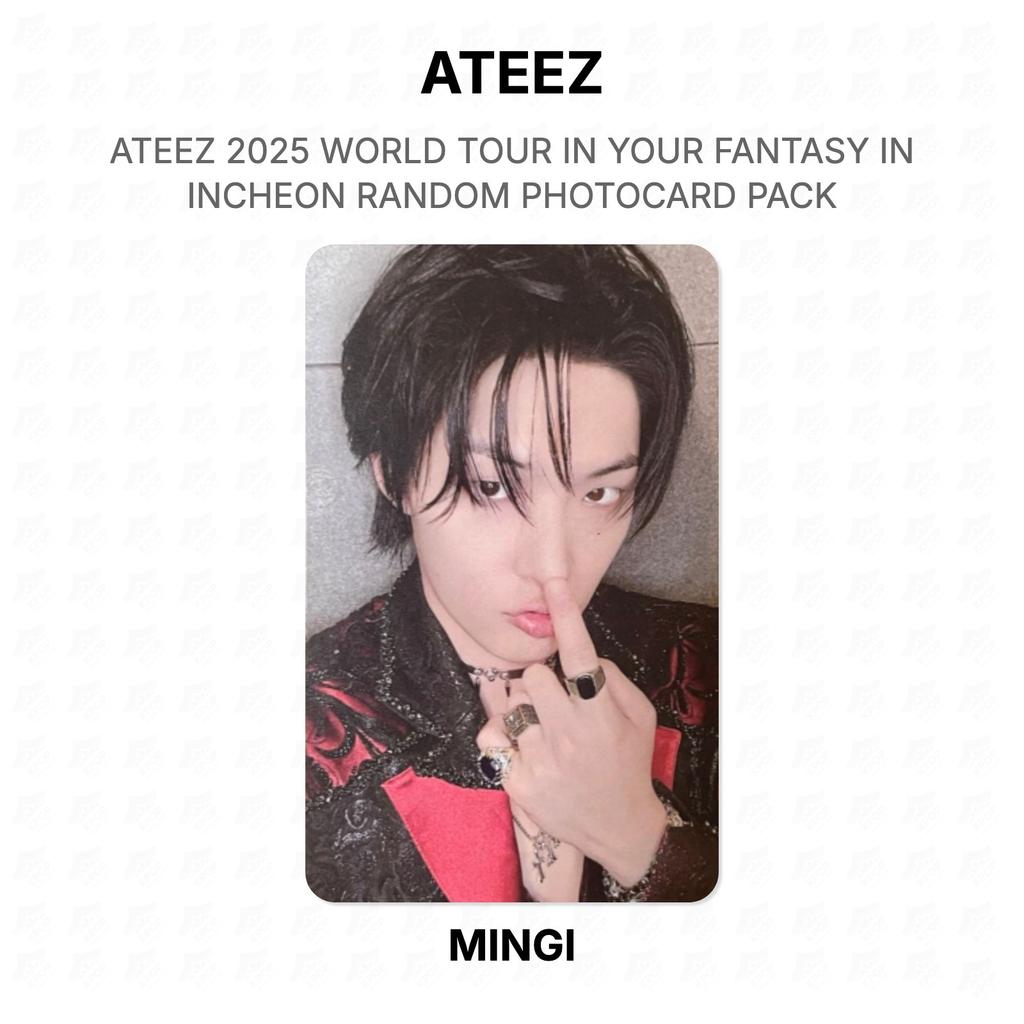 ATEEZ 2025 WORLD TOUR IN YOUR FANTASY IN INCHEON RANDOM PHOTOCARD PACK Official Photocard