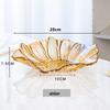 Flavinmci Nordic Crystal Glass Sunflower Fruit Plate