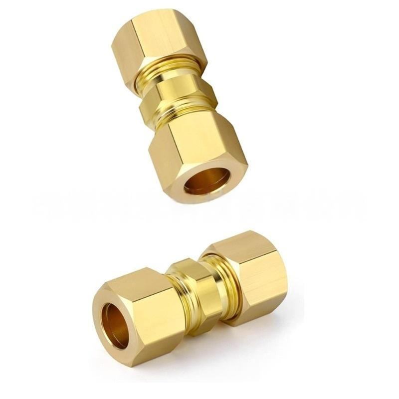 10 Stück Bremsleitungs-Adapterfittings 4,75 mm Bremsleitungsverbinder Kompressionsrohr-Fitting-Sortiment für Fahrzeugreparaturen