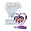 New Sale Heart-shaped Photo Frame Pendulum Base Silicone Mold, DIY Crystal Epoxy Resin Mold, DIY Photo Frame Ornament.