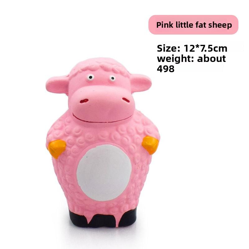 Pet Latex Toy Animal-shaped Latex Toy Squeaking Pig Head Ball Hedgehog Teething Toothbrushing Pet Toy